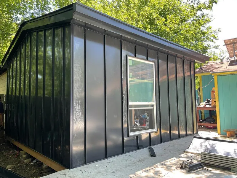 Black standing seam metal wall panels for Metal Roof Installation in Bethel Park